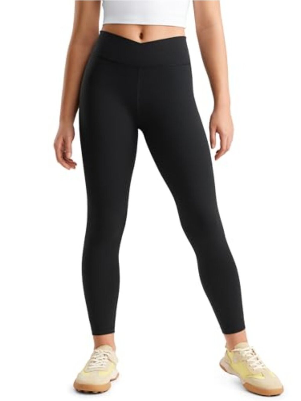 Girls Butterluxe Crossover Leggings High Rise V-Waist Yoga Activewear